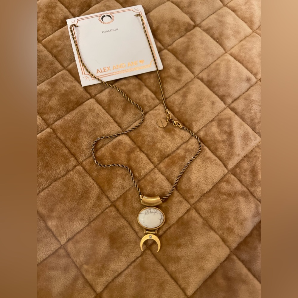 Alex and Ani Howlite Necklace